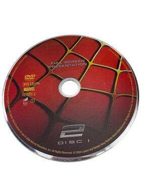 Spider-Man 2 DVD Disc 1 Only Fullscreen & Widescreen Presentations Marvel